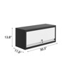 GustoWave Metal Wall Cabinets, Garage Mounted Tool Storage Cabinet with Hanging Up-Flip Locking Doors for Home Office and Workshop - 2 of 4
