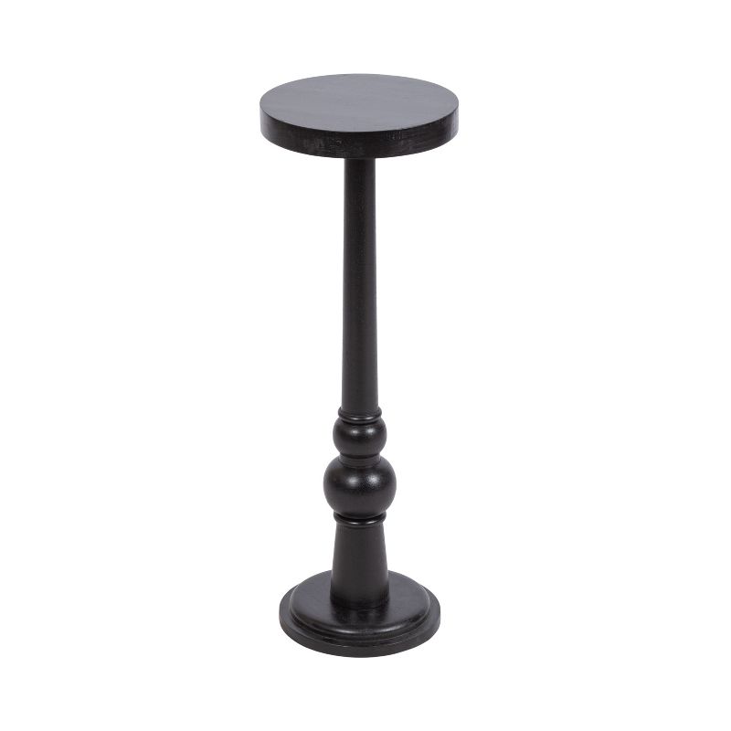 Kate and Laurel Wegner Wooden Drink Table, 8x8x23, Black, 1 of 9