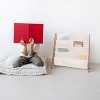 3 Sprouts Recycled Fabric Kids Bookcase, Toddler Bookshelf- Solid Cream - 2 of 4