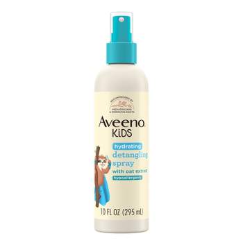 Aveeno Kids' Hydrating Detangling Spray with Oat Extract, Suitable for Skin & Scalp - Light Fragrance - 10 fl oz