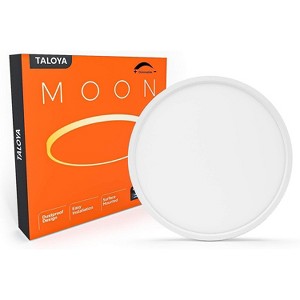 TALOYA 12 inch White Indoor 5 Color Selectable LED Flush Mount Dimmable Ceiling Light 2000 Lumens - 1 of 4