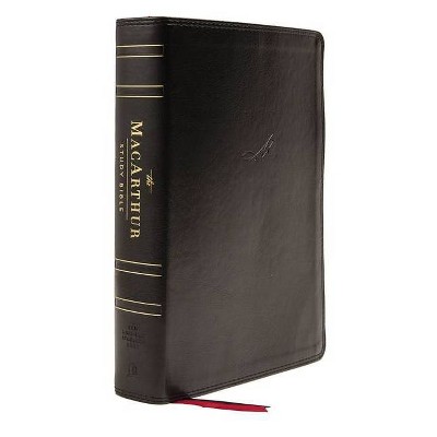 Nasb, MacArthur Study Bible, 2nd Edition, Leathersoft, Black, Comfort Print - by  Thomas Nelson (Leather Bound)