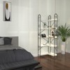 SEVOBAL 5 Tier Corner Bookshelf, Modern Corner Bookcase, Large Open Shelf Bookcase Tall Bookshelves Storage Display Rack, White, 32.91"*32.91"*72.05" - 3 of 4