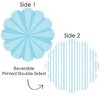 Big Dot of Happiness Blue Stripes - Simple Party Round Table Decorations - Paper Chargers - Place Setting For 12 - 3 of 4