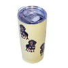 E & S Imports 7.0 Inch Dachshund Black Serengeti Tumbler Hot Or Cold Drinks Tumblers - 2 of 3