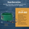 Farm Innovators P-60 1.5 Gallon Electric Heated Pet Water Bowl with Thermostatic Control and Anti Chew Cord Protector, 60 Watt, Green (3 Pack) - 4 of 4