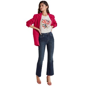 VENUS Womens Brigitte Kick Flare Jeans - 1 of 4