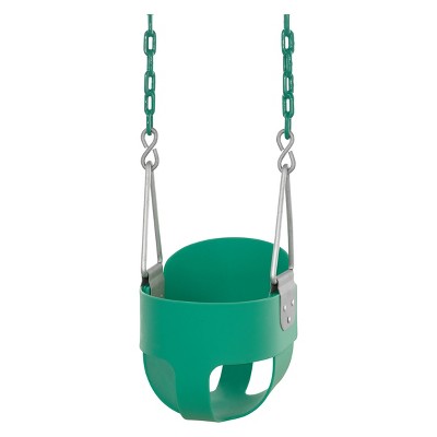 green baby swing