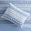 Gracie Mills Dorian Striped Poly Clipped Jacquard Duvet Cover Set - 3 of 4
