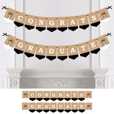 Big Dot of Happiness Bright Future - Graduation Party Bunting Banner - Grad Party Decorations - Congrats Graduate