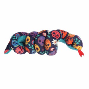 Aurora Small Sugar Skull Snake Adorable Stuffed Animal Multicolor 8" - 1 of 4