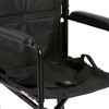 McKesson Foldable Transport Chair, Lightweight, Black, 1 Count - 4 of 4