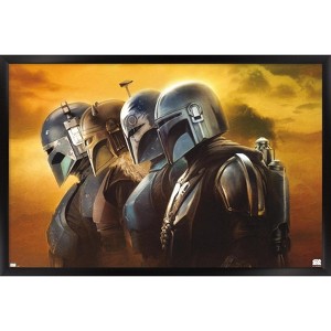 Trends International Star Wars: The Mandalorian Season 3 - Helmets Framed Wall Poster Prints - 1 of 4
