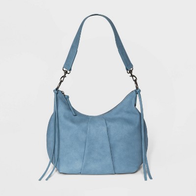 light blue hobo bag