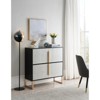 BEAFUP Four-Door Storage Cabinet, 42" Buffet Cabinet with Metal Base Handles, Sideboard Coffee Bar Cabinet with 4 Doors for Kitchen, Dining Room - 2 of 4