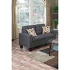 Polyfiber 2pc Sofa Set with Loveseat, Tufted Cushions and Solid Pine Frame for Living Room - 2 of 4