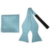 Men's Floral 2.75" x 4.75" Adjustable 16" - 20" Freestyle Self Tie with Hankie Set - 2 of 4