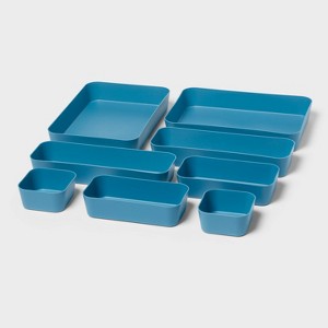 Set of Drawer Organizers Navy Blue, Teacher Supplies - up&up™ - 1 of 3