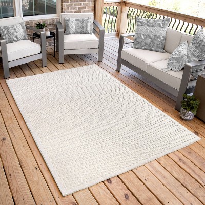 Natural Gray High Low Indoor Outdoor Area Rug
