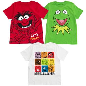 Disney Muppets Kermit the Frog Rowlf the Dog Animal Gonzo 3 Pack T-Shirts Infant to Toddler