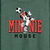 Women's - Disney - Minnie Name Soccer Lightweight French Terry Wide Neck Long Sleeve Graphic Shirt - 2 of 4