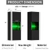 AMERLIFE Wall Storage Cabinets with LED Lights, Modern Hanging Cabinets for Living Room/Bedroom, Set of 2 - 2 of 4