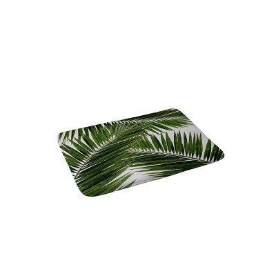 Orara Studio Palm Leaf Memory Foam Bath Mat Green - Deny Designs