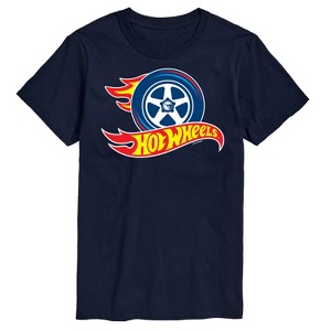 Men's - Hot Wheels - Flaming Tire Logo Short Sleeve Graphic T-Shirt - 1 of 4