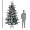 FURNIinspire Artificial Trees Nordic Pine Christmas Tree Christmas Decorations With Snow Flocked Tips, Foldable Stand, Green, 59.1"*59.1"*106.3" - 3 of 4