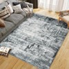Area Rug, Washable Area Rug ¨C Non Slip Abstract Soft Faux Wool Low Pile Rug for Living Room/Bedroom/Dining Room - 2 of 4