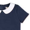 Hope & Henry Girls' Pleated Ponte Dress with Peter Pan Collar, Infant - 2 of 4