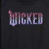 Women's - Wicked - Floral Ombre Logo Lightweight French Terry Wide Neck Long Sleeve Graphic Shirt - 2 of 4