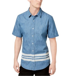 American Rag Mens Paulie Varsity Button Up Shirt - 1 of 1