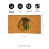 EvergreenNHLChicago Blackhawks Logo Natural Coir 28 x 16 Inches Indoor Outdoor Doormat - 3 of 4