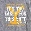 Men's - Yellowstone - Its Too Early For This Rip Wheeler Short Sleeve Graphic T-Shirt - 2 of 4