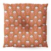 Schatzi Brown Norr Flower Orange Square Floor Pillow - Deny Desings - 2 of 2
