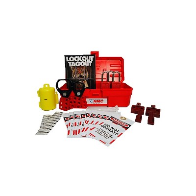 National Marker Electrical Lockout Center Complete Yellow Board Wire Basket Tool Box And Contents 16