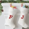 Knit Monogram Christmas Stocking White - Wondershop™ - 2 of 3