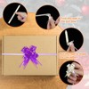 Unique Bargains Plastic Durable Glossy Appearance Waterproof Gift Wrap Satin Pull Bows 100 Count - 4 of 4