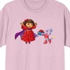 Dora The Explorer Animated Dora & Boots Exchanging Gifts Crew Neck Short Sleeve Cradle Pink Adult T-shirt - 2 of 2