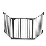 Kidco G3011 ConfigureGate 3 Piece Wall Mounted Magnet Locking Auto Wide Area Closing Baby Safety Gate Enclosure with 24 Inch Door, Black