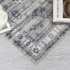 Area Rug 8x10 Living Room Rug Non Slip Washable Rugs for Bedroom Boho Aesthetic Carpet Stain-Resistant Foldable Thin Floor Cover Dark Grey - 4 of 4