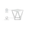 Meridian Furniture,Skyler Chrome End Table - 4 of 4