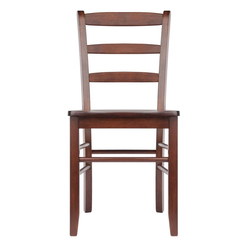 Set of 2 Ladder Back Chair Antique Walnut - Winsome, 3 of 9