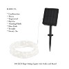 Nature Spring Outdoor Solar Rope Light - Solar-Powered Cable String - 100 Lights with 8 Modes for Patio, Backyard, Garden, 38.65' - Warm White - image 3 of 4