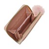 Unique Bargains Square Woven Pom Zip Coin Purse Wallet 1 Pc - 3 of 4