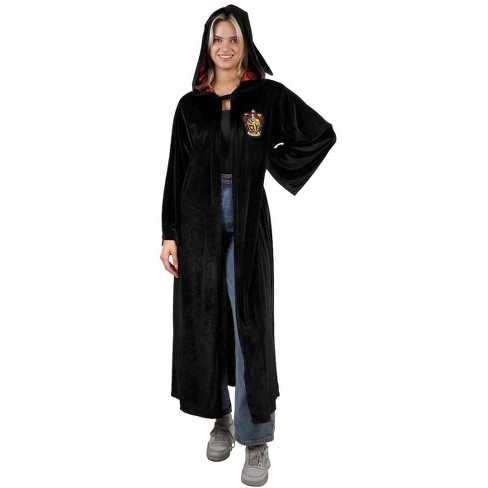 Harry Potter Unisex Adult Hogwarts Uniform Costume Robe Cloak (gryffindor,  Osfa) Black : Target