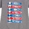 Girls' - Hot Wheels - America Cars Graphic Short Sleeve Fleece Dress - 2 of 4
