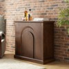 Franz 35 Tall 2 - Door Transitional Accent Cabinet with Adjustable Shelves|ART OF LIVING DESIGNS-WALNUT - 3 of 4