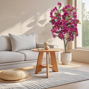 Artificial Tree with Real Touch Leaves, Green Plant Bougainvillea Tree for Photography Studio Atmosphere Decoration Artificial Landscape - 1 of 4